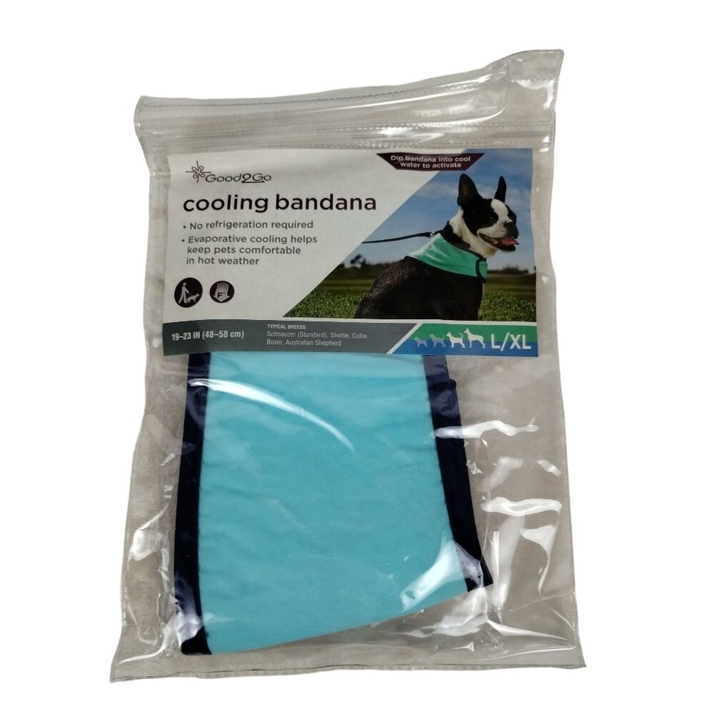 Good to Go Dogs L to XL Cooling Pet Bandana 19 inch Neck
